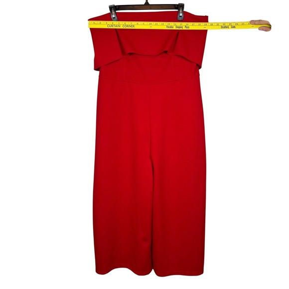 Dorothy Perkins Plus Size Red, Strapless, Cropped Jumpsuit, Plus Size 16 - Picture 6 of 12